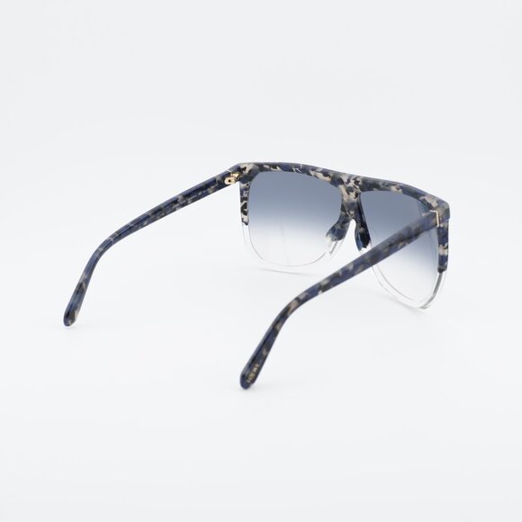 Loewe Filipa LW40001F 56B Sunglasses Blue Havana Square Frame, Smoke Lenses main image 10